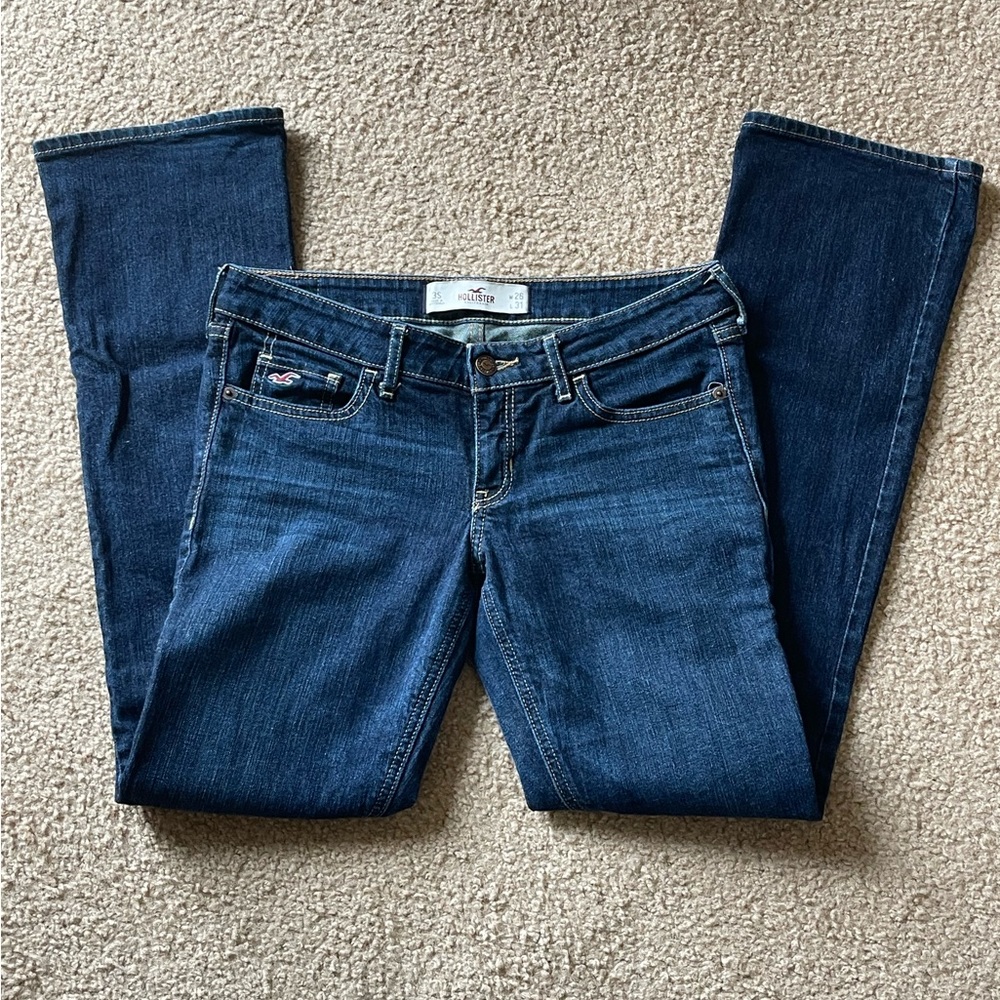 Hollister Flare Jeans Low Rise Sz 3S W26 L31